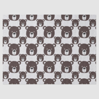 Tissue Paper zum Glitzer Braunbär Seidenpapier