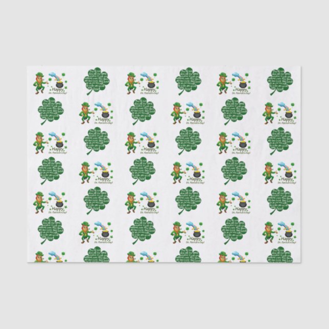 Tissue Paper zum St. Patrick's Day Seidenpapier (Vorderseite)