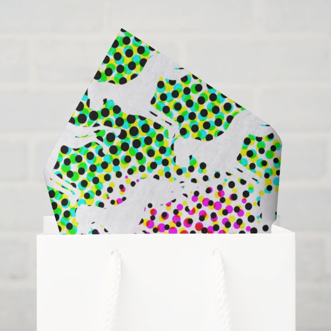 Tissue-Papier mit Doggen Seidenpapier (Geschenk Tasche)