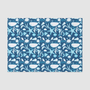 Tissue Under Sea Whale Crab Starfish Seidenpapier