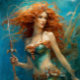 Tissuepapier Mermaid Red Hair Queen v7 Seidenpapier (Von Creator hochgeladen)