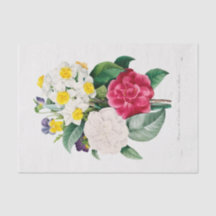 TISSUPAPIER: CAMELLIA NARCISSUS & PANSY