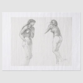 TISSUPAPIER : FRAUENSTUDIE : EDWARD BURNE JONES SEIDENPAPIER