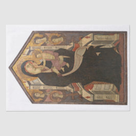 TISSUPAPIER : MADONNA & KIND MIT VIER ANGELN SEIDENPAPIER
