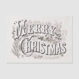 TISSUPAPIER : NUR DIE CHRISTMAS-ILLUSTRATION SEIDENPAPIER
