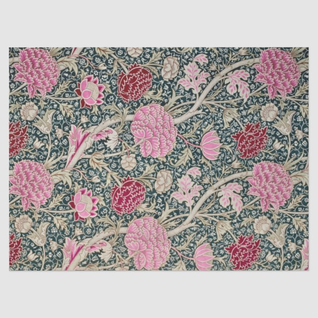 TISSUPAPIER : WILLIAM MORRIS : CRAY DESIGN SEIDENPAPIER (Vorderseite)