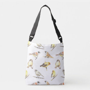 Tit birds pattern tragetaschen mit langen trägern