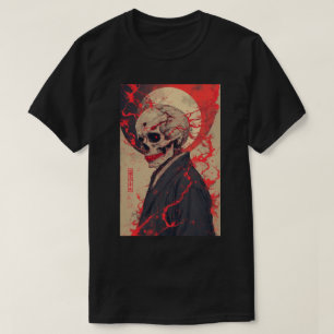 Titan Angriff japanischer Anime Totenkopf Sensenma T-Shirt