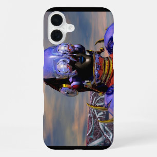 TITAN CYBORG PORTRAIT Blaue Science-Fiction, Scifi iPhone Hülle