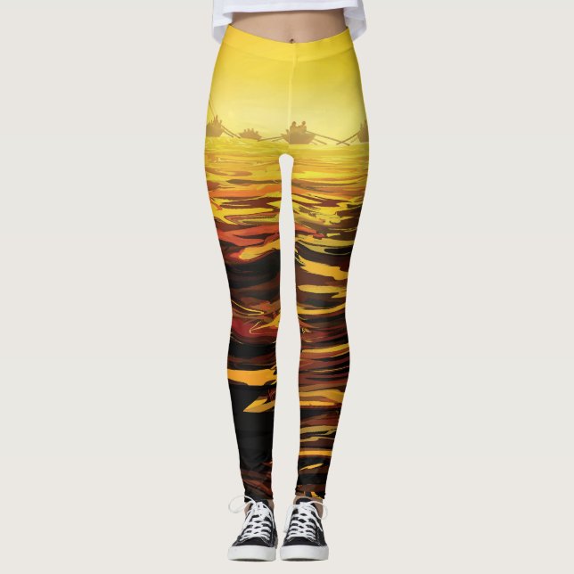 Titan der größte Mond des Planeten Saturn Leggings (Vorderseite)