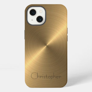Titan Gold Edelstahl Druck iPhone Hülle