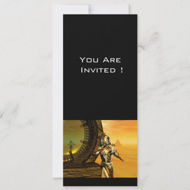 TITAN IM WÜSTEN DER HYPERION EINLADUNG (Vorderseite)