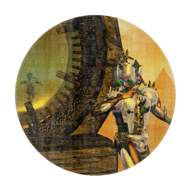 TITAN IM WÜSTEN DER HYPERION-Science Fiction Schneidebrett (Vorderseite)