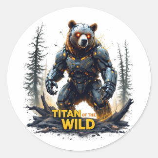 Titan of the Wild - Sticker d'ours robotique