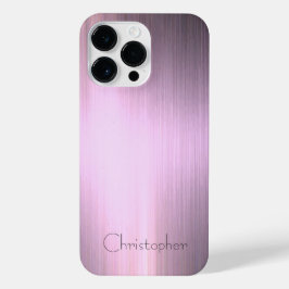 Titan Pink Silber Edelstahl-Druck iPhone 14 Pro Max Hülle
