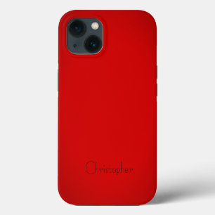 Titan poliert, rot, radial und metallisch iPhone hülle