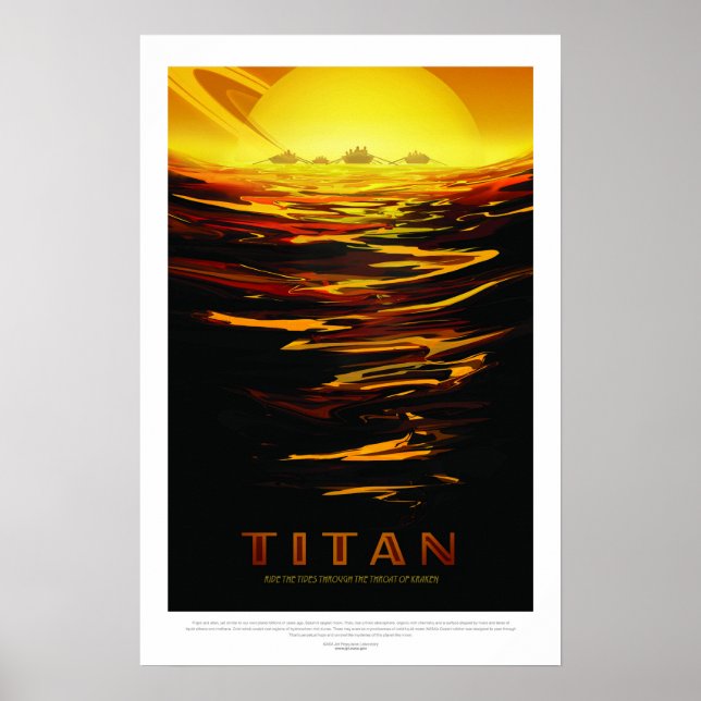 Titan, Reiseplakat Poster (Vorne)