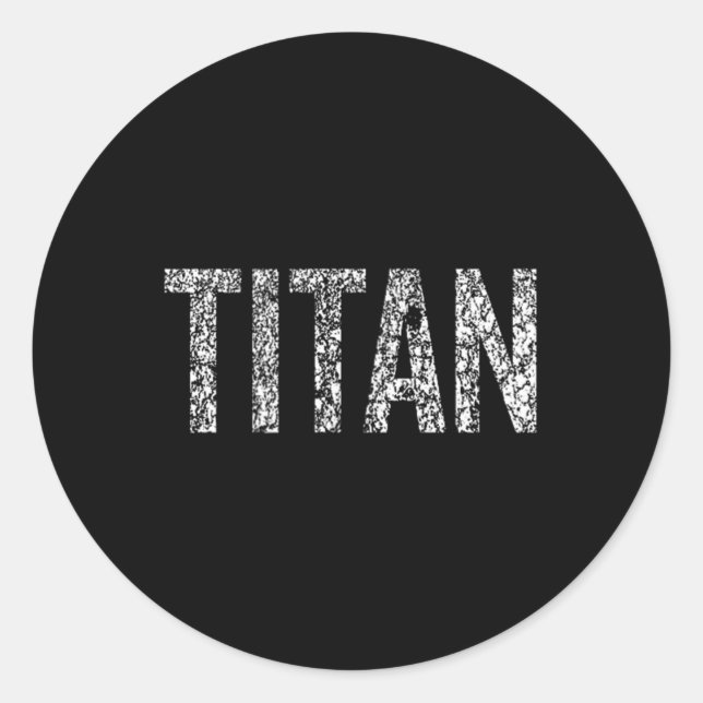 Titan Runder Aufkleber (Vorderseite)