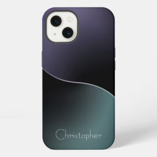 Titan Schwarz Stainless Steel Druck iphone 15 Hülle