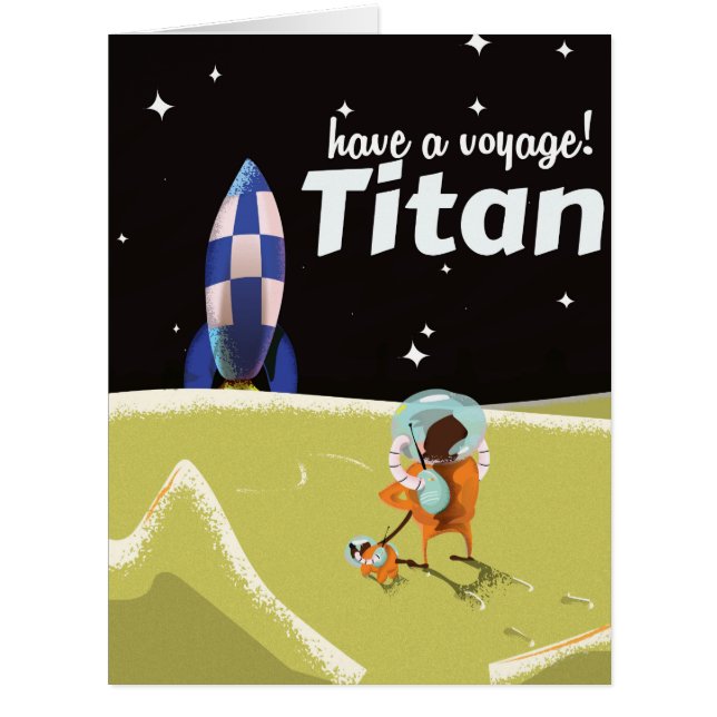 Titan Vintage Reiseplakat (Vorderseite)