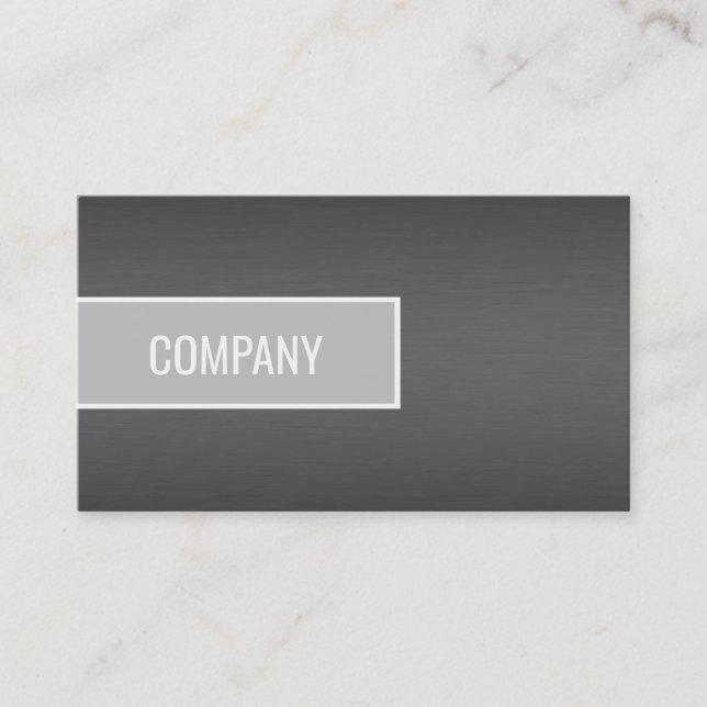 Titane brossé avec carte de visite orange brûlé (Devant)