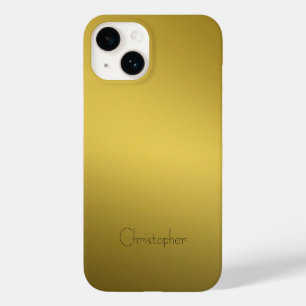 Titangold Edelstahl-Druck 15 Case-Mate iPhone 14 Hülle