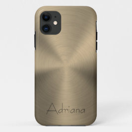 Titangold Edelstahl-Druck Case-Mate iPhone Hülle