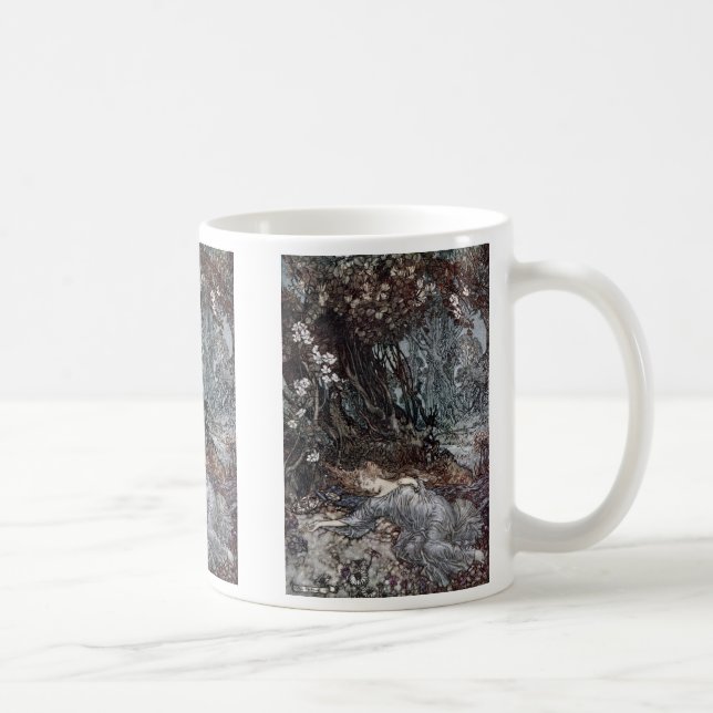 Titania im Schlaf Kaffeetasse (Rechts)