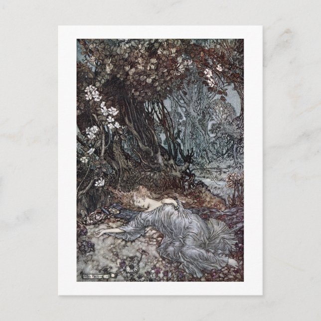 Titania im Schlaf Postkarte (Vorderseite)