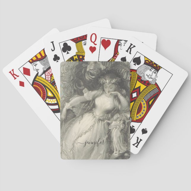 Titania Sommernachtstraum Spielkarten (Rückseite)