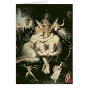 Titania wacht auf, umgeben durch Begleiter
