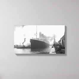Titanic an den Docks von Southampton Leinwanddruck