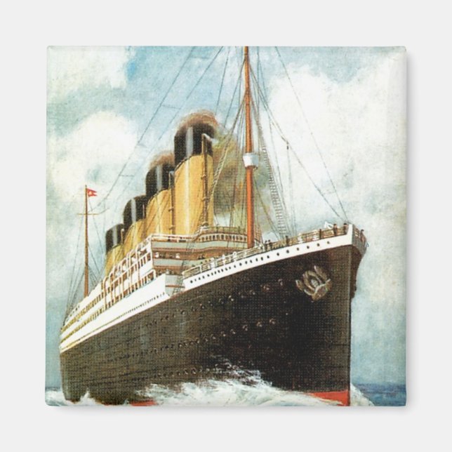Titanic auf See Magnet (Vorne)