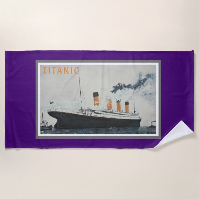 TITANIC Beach Handtuch (Vorderseite)
