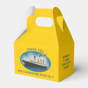 Titanic Birthday Yellow RMS White Star Line Schiff Geschenkschachtel