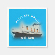 Titanic Blue Birthday White Star Line Schiff
