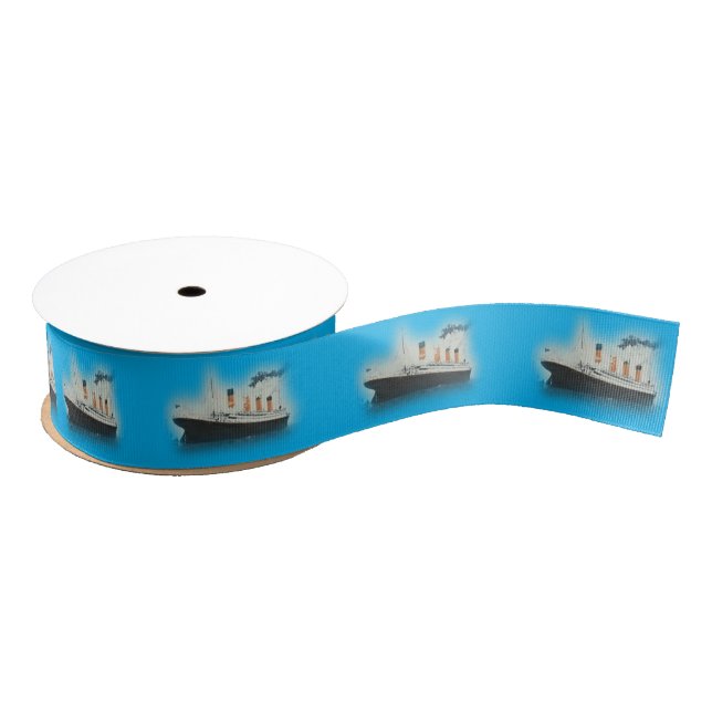Titanic Blue Ship Ripsband (Spule)