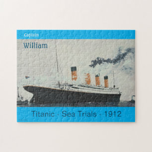 Titanic Blue Vintag White Star Line Schiff