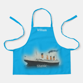 Titanic Blue White Star Line Ship Schürze