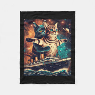 Titanic Cats Funny T-Shirt Fleecedecke