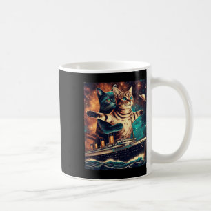 Titanic Cats Funny T-Shirt Kaffeetasse