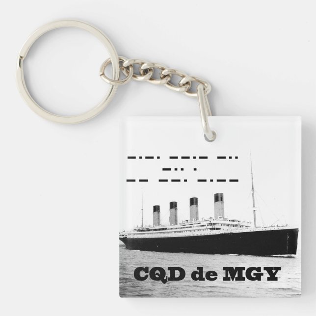 Titanic CQD de MGY Wireless Distanzsignal Schlüsselanhänger (Vorderseite)