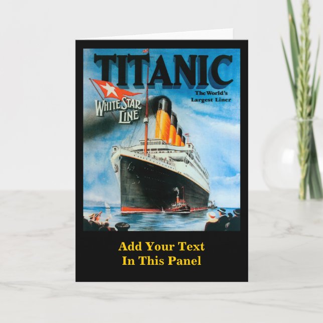 Titanic-Custom-Poster Karte (Vorderseite)