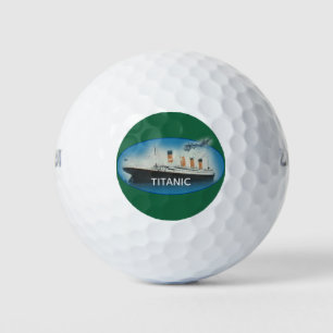 Titanic Green Maritime White Star Line Schiff Golfball