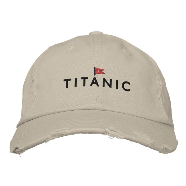 Titanic Hat mit White Star Line Logo Bestickte Kappe (Vorderseite)