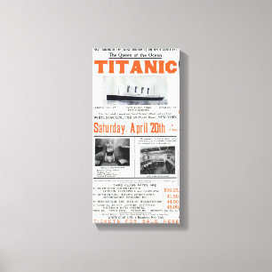 Titanic Königin der Ozeane - White Star Line Leinwanddruck