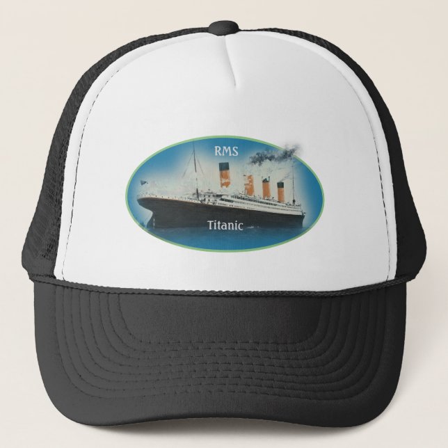 Titanic Maritime Limon White Star Line Schiff Truckerkappe (Vorderseite)