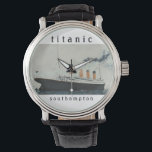 TITANIC Men Watch Armbanduhr<br><div class="desc">Titanic Uhr für Männer !! Mit bearbeitbaren Feldern für die Anpassung... den gesamten Text ersetzen oder entfernen. Diese Uhr zeigt meine originale Ölmalerei der Titanic über Meeresversuche. Copyright 2/1995</div>