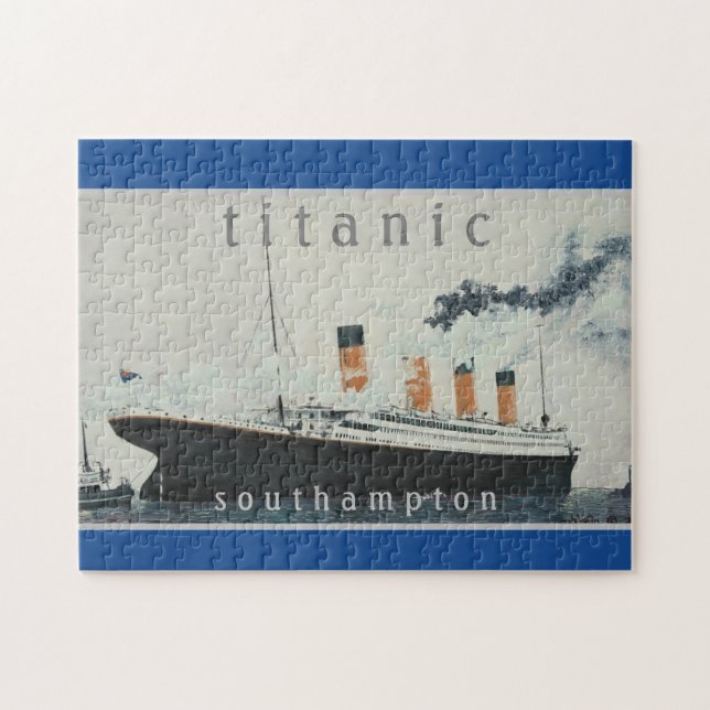 TITANIC Party Blue Vintag White Star Line Schiff (Horizontal)