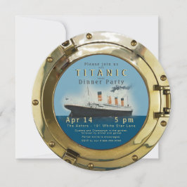 Titanic Porthole Party Einladung